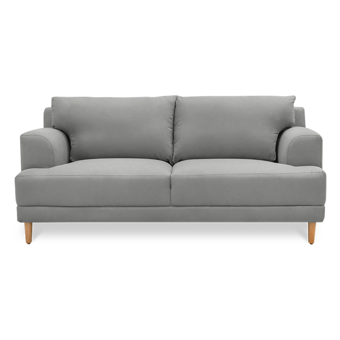 Sofa Tela Gris Claro Nuza | Sofá | salas